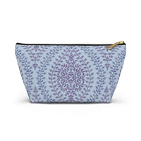 Mumbai Lace Accessory Pouch w T-bottom in Purple